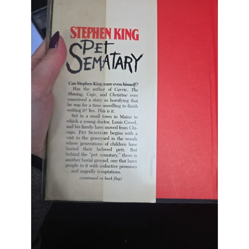 Pet Sematary 1st Edition 1st Printing Stephen King‎